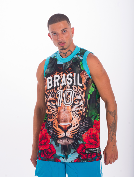 Regata Brasil Jungle On&ccedil;a Basquete T10