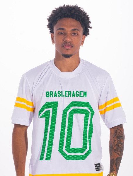 Camisa Brasileragem Oversized Football Jersey Branca