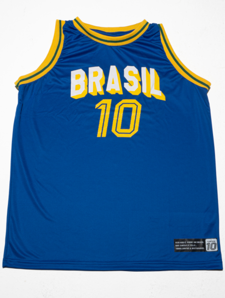 Regata Brasil Azul Royal Basquete Jersey T10