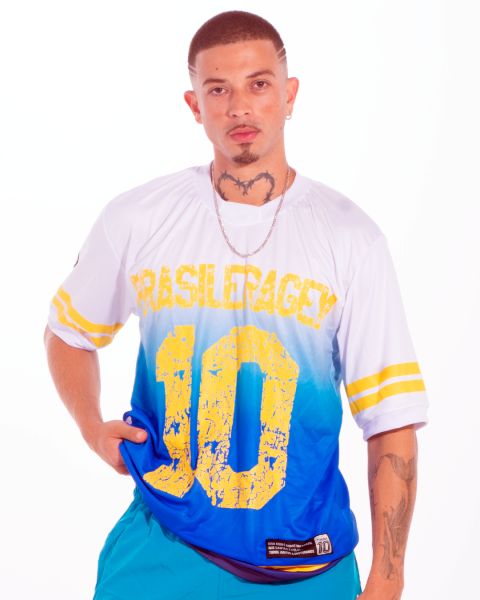 Camisa Brasileragem Oversized Football Degrad&ecirc;